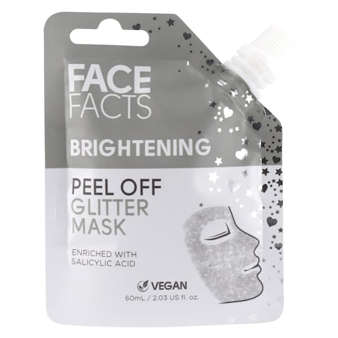 Face Facts Silver Brightening Peel Off Glitter Mask 60ml