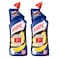 Harpic Citrus Germ and Stain Blaster Disinfectant Toilet Cleaner 750ml Pack of 2