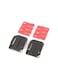 Ozone - 2-Piece Curved Surface Sticky Camera Mount Black