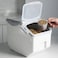 Blooming Time 10Kg Rice Storage Container, Food Storage Box, Moisture Proof, Ideal For Storing Rice, Flour, Dry Food, Pet Food And More