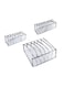 Generic 3-Piece Undergarment Organizer Storage Set Grey