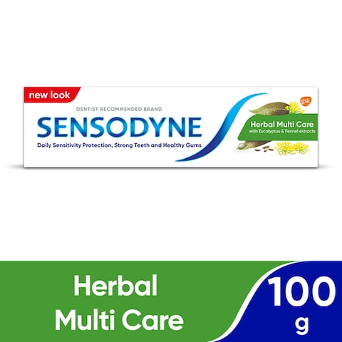 Sensodyne Herbal Toothpaste For Sensitive Teeth Herbal Multi Care With Extracts Of Eucalyptus 100g