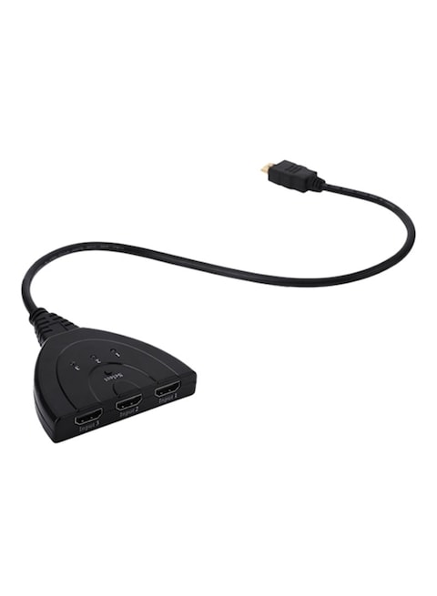 Generic - 3-Port 1080P 3D HDMI Switcher Splitter HUB Black
