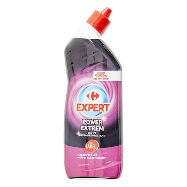Carrefour Expert Power Extrem Ultra Disinfectant Bleach Toilet Gel 750ml