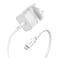 OtterBox UK Fast Wall Charger Bundle USB-C 18W PD + USB-C to USB-C Cable 1M - for Apple iPad Pro, Samsung, Nintendo Wii &amp; Compatible USB-C Devices - White