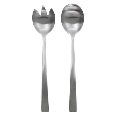 Home Deco Factory Inox Effect Stainless Steel Salad Servers 2 PCS
