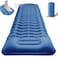 HEXAR&reg; Self Inflating Sleeping Pad with Foot Pump 190X64 Built-in Pump Foldable Sleeping Mat with Pillow for Camping Hiking Durable Inflatable Air Mattress - Carry Bag, Repair Patches (Navy Blue)