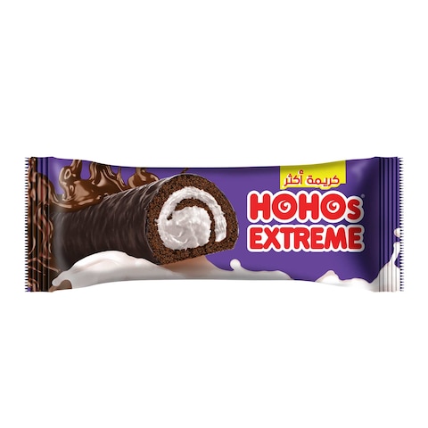 Hohos Extreme Chocolate with Vanilla Cream Rolled Cake