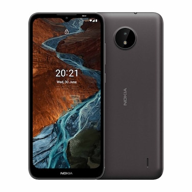 نوكيا C10 – هاتف 6.52 بوصة 32 جيجابايت/2 جيجابايت ثنائي الشريحة بشبكة الجيل الثالث - رمادي