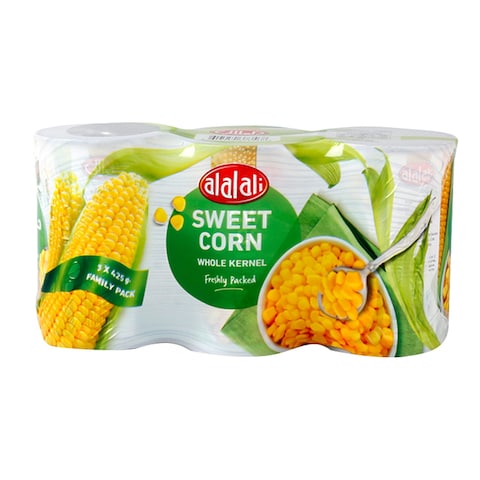 Al Alali Whole Kernel Sweet Corn 425g Pack of 3