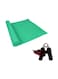 Fitness pro 3-Piece Foldable Non-Slip Yoga Mat With Hand Grips Set 180x0.8x60centimeter