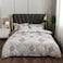 6-Piece King Size Duvet Cover Set 1 Duvet Cover + 1 Fitted Sheet + 4 Pillow Cases Microfibre Sandrift