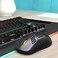 HXSJ T90 Three Mode Wireless Mouse BT 3.0 + 5.0 + 2.4G Wireless Charging Mouse RGB Lighting with Adjustable DPI Black
