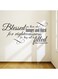 Spoil Your Wall Quotes Design Wall Decals Black 100x50cm