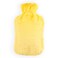 Biggdesign Hot Water Bottle with Soft Plush Cover, 2L Large, Washable Hot Water Bag for Cramps, Neck and Back Pain, Feet and Shoulders (Yellow)