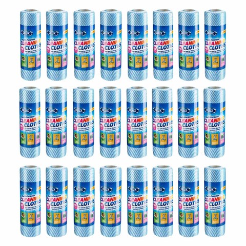 Dlux Multi Purpose Cleaning Wiping Absorbent Cloths 24 Pieces