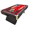 Simbashoppingmea - 8 Ft Modern Billiard Table Red Cloth With Container Benches &ndash; Caesar