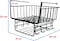 COZY NEST Hanging Shelf Storage Kitchen Organizer Basket,Under Cabinet Slide-in Wire Rack With 8-Hooks For Towels/Knives/Key/Cups/Tissue for Laundry,Room