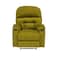 In House Velvet Rocking &amp; Rotating Cinematic Recliner Chair With Cups Holder - Gold - NZ80