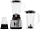 Nikai 3 in 1 Blender 500W, NB3900GEB, with Glass &amp; Plastic Jars, Black