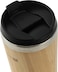 Royalford 400ml Coffee Mug- Rf11139 Double Wall Stainless Steel Mug With Bamboo Wood Outer Body Leak-Proof And Portable Design Suitable For Indoor And Outdoor Use Brown