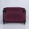 VIPTOUR Set of 4 Light Weight  Polyester Jacqard Trolley Luggage With Number Lock, Burgundy- 20, 24, 28, 32 Inches