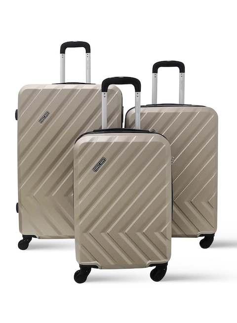 3-Piece Hard side ABS Luggage Trolley Set 20/24/28 Inch Gold