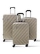 3-Piece Hard side ABS Luggage Trolley Set 20/24/28 Inch Gold
