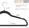Velvet non-slip Suit Clothes Hangers,360&deg; rotating hook (100pc, Pink)