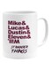 Generic Stranger Things Quotes Printed Mug White/Maroon/Brown 11Ounce