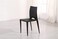 LANNY Molded Plastic Stackable Dining Chair 7080 BLACK Hipster Contemporary Modern Set of 2