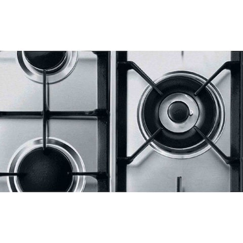 Indesit 5 Burner Gas Built-in Hob PIM-950ASTGHEX Silver 90cm