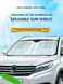 Vehicle Cool Car Windshield Sunshade Thicken 5-Layer UV Reflector Auto Front Window Sun Shade Visor Shield Cover, Keep