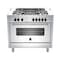 Lagermania 5-Burner Gas Cooker AMS105C81BX 100x60cm (Plus Extra Supplier&#39;s Delivery Charge Outside Doha)