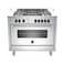Lagermania 5-Burner Gas Cooker AMS105C81BX 100x60cm