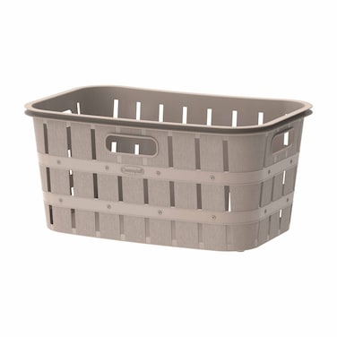 Cosmoplast Cedargrain Laundry Basket IFHHLA381WT Warm Taupe 40L