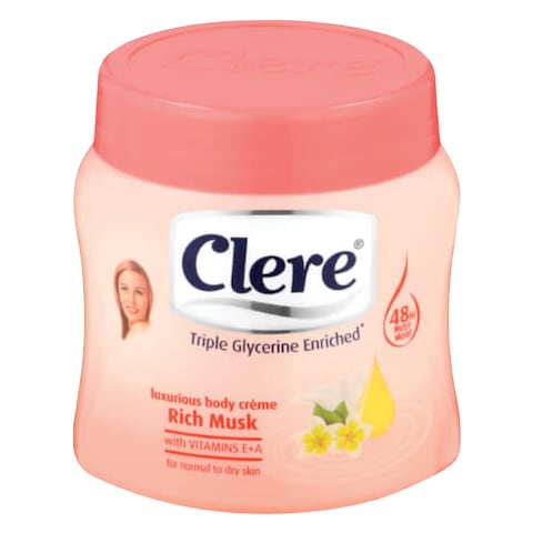 Clere Musk Body Cream 500Ml