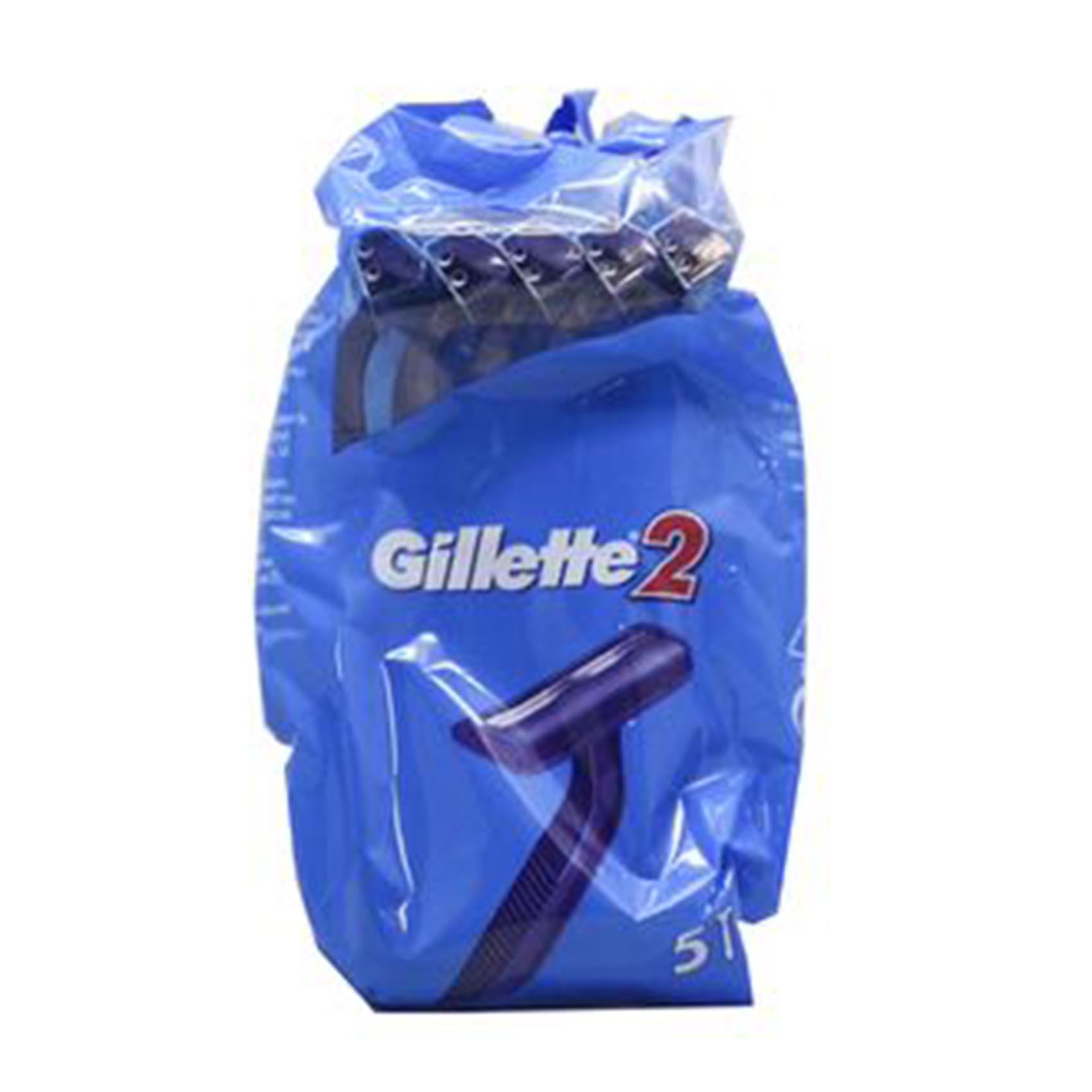 Gillette 5-piece Disposable Shaver with two Razor each.