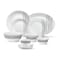 LARAH PLANO OPAL 50 PC DINNER SET SPRING FALL BLACK