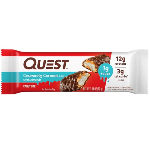 QUEST CANDY BAR COCONUTY ALMOND 52G