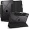 Spigen Ultra Hybrid Pro designed for iPad Pro 11 inch case cover (2024) M4 with Clear Transparent Back and Pencil Holder - Black