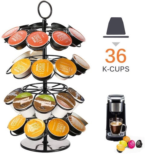 Generic Numeo Coffee Pod Capsules Holder Rack, Coffee Pod Container Coffee Pod Holdercoffee Pod Storage Containerscoffee Capsule Rackdolce Gusto 36 Pod Holder, 4-Tier 36 Pods