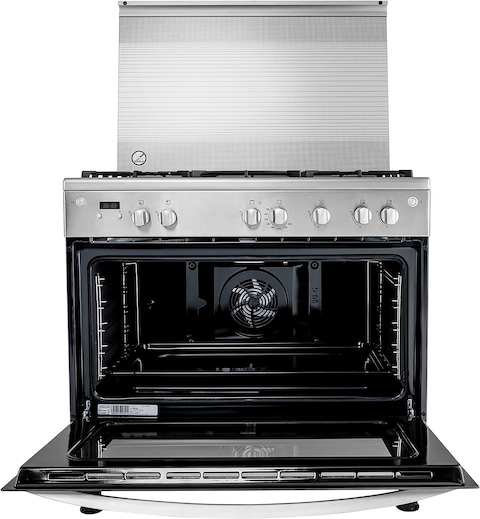Frigidaire 90cm 5-Burner Dual-Fuel Range Cooker With 126.9L Oven Stainless Steel, FOMN90JGBS, 2 Years Warranty
