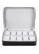 Generic 10 Grid PU Leather Travel Watch Organizer