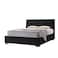 In House Lombardia Velvet Bed Frame - Queen - 200x140 cm - Black