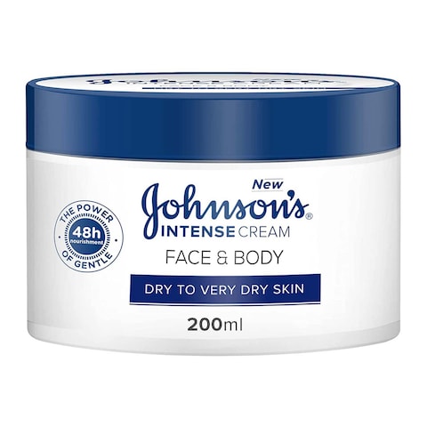 Johnson&rsquo;s Intense Face and Body Cream Dry To Very Dry Skin - 200 Ml