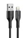 Moxedo Lite USB to Lightning Fast Charging Cable 1M Compatible for iPhone 14/14 Plus/14 Pro/14 Pro Max, iPhone 13/12 Series, iPhone SE 2022/11/XR/XS Max (Black)