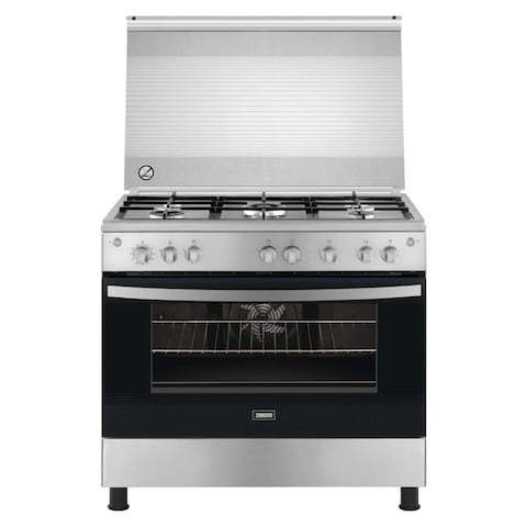 Zanussi Freestanding Gas Cooker - 5 Burners - 90 Cm - Stainless Steel - ZCG91236XA