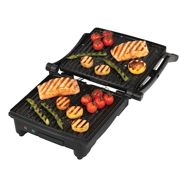 Russell Hobbs George Foreman Medium Flexe Grill 26250, 1800 W, Silver, Reversible Grill Griddle Plates