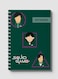 Lowha Spiral Notebook With 60 Sheets And Hard Paper Covers With Squid Game Logo Character Design, For Jotting Notes And Reminders, For Work, University, School